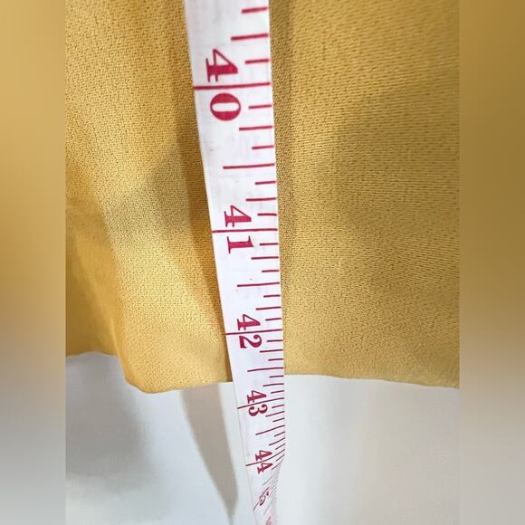 Derek Lam yellow sleeveless fit and flare dress wedding office spring - Picture 9 of 12